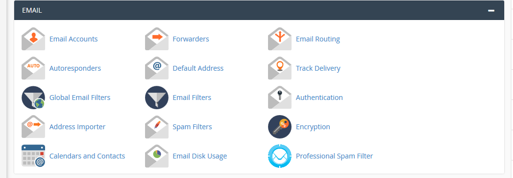 cPanel emails